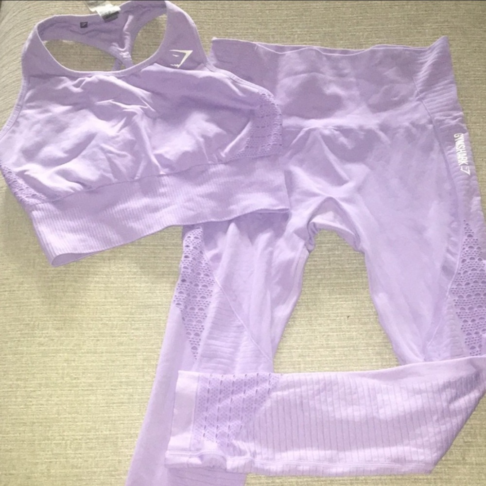 Large Lilac Gymshark Set